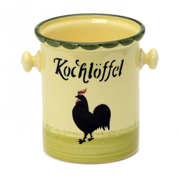 Zeller Keramik Hahn und Henne Kochlöffelbehälter 0,80 l