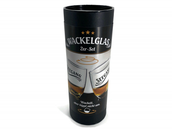 Wackelgäser Seegang Wackelglas im 2er Set Whisky Rum Tumbler