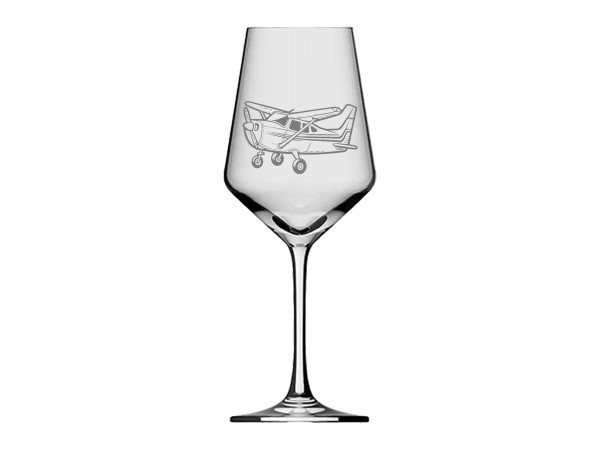 eXODA Weinglas Gravur Flugzeug SPL - 350ml absolut spülmaschinenfest