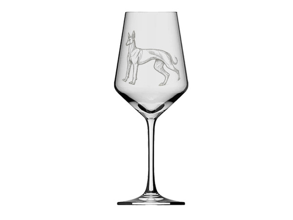 eXODA Weinglas Pudenco Lasergravur Kunstwerk für Kenner spülmaschinenfest aus hochwertigem Glas 350 ml für Rot und Weißwein mit sozialer Verantwortung in der Herstellung