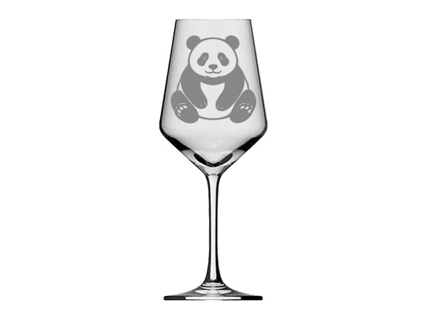eXODA Weinglas Panda - niedlich stilvolles Trinkglas für Weinliebhaber