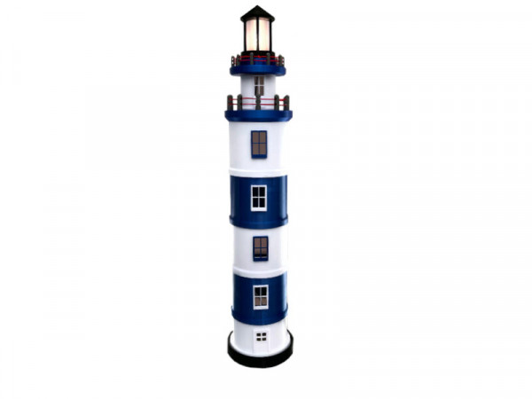 Leuchtturm mit LED Licht extra Groß 80 cm mit 230V Lampe