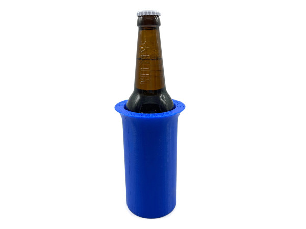 eXODA Bier Flaschenkühler Outdoor für 0,5l Flaschen mit Ortsteilaufschrift Schalke