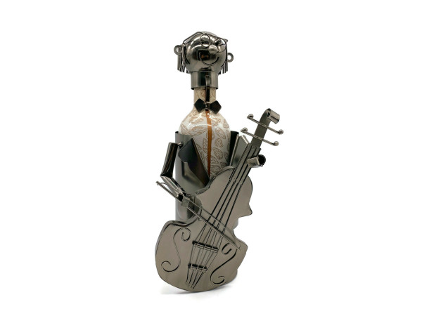 Weinflaschenhalter Musik Figuren Cellospieler Musiker Francesco