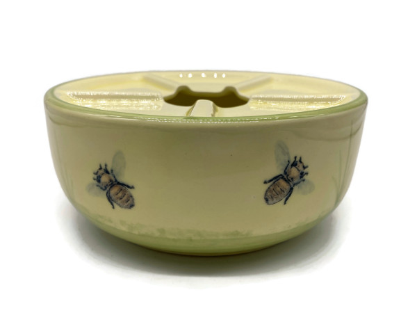 Zeller Keramik Biene Teewärmer Stövchen im Dekor 16 cm