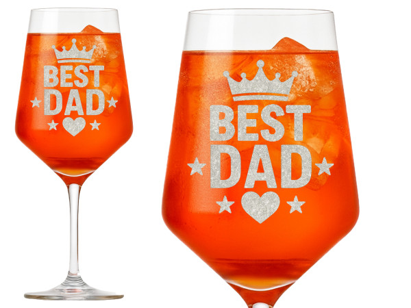 Valhalla Weinglas Gravur Bester Papa der Welt 350ml absolut spülmaschinenfest ideal für entspannte Abende und gesellige Feiern mit präziser Gravur für unvergessliche Momente