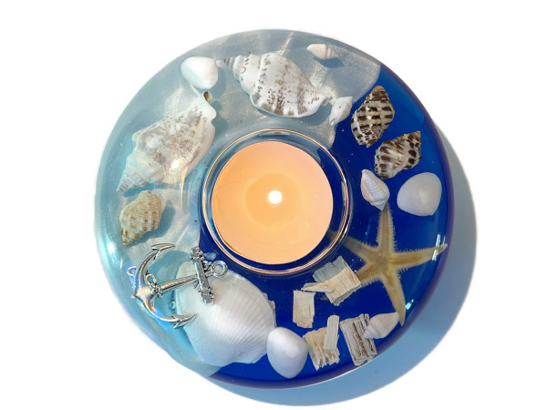 Teelichthalter - Seestern aus Acrylglas im Maritimem Look 