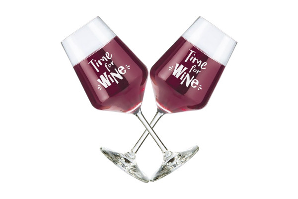eXODA Weinglas Time for Wine -Set aus 2 Gläsern