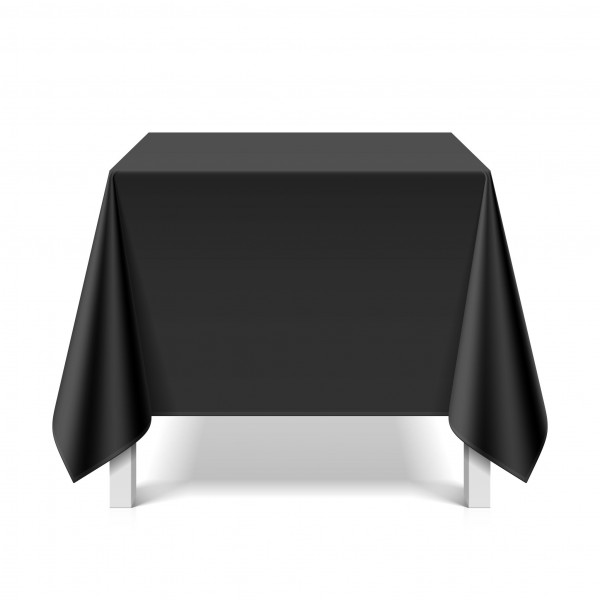 Tischdecke abwaschbar eckig Deko Vinyl schwarz zuschneidbar Schutzbezug 180x220cm wasserdicht von eXODA