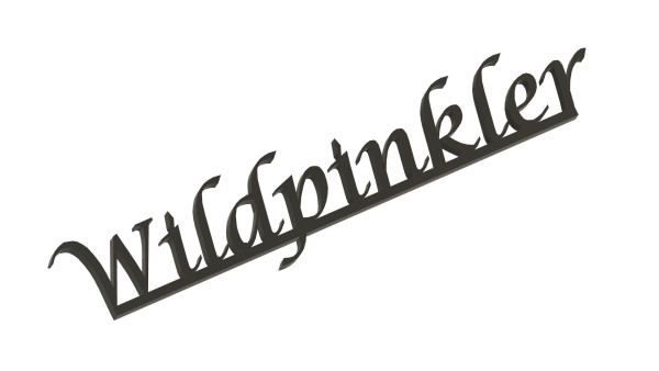 eXODA Schriftzug Wildpinkler für das Badezimmer oder WC