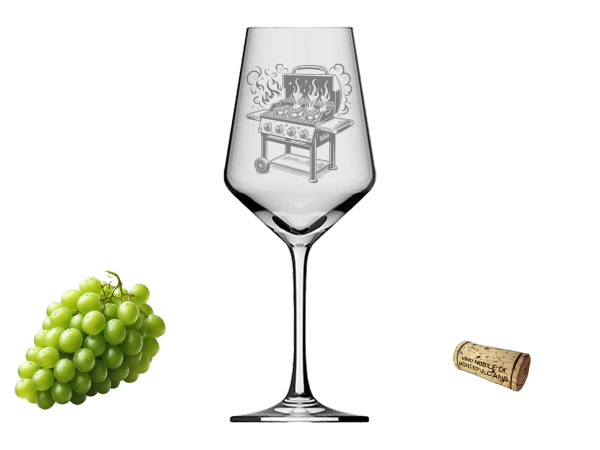 eXODA Weinglas für Grillpartys charmantes Design spülmaschinenfest 350 ml für gesellige Abende im Freien und ein besonderes Geschenk für Weinliebhaber und Freunde draußen.