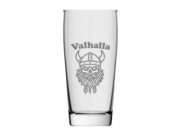 eXODA Bierglas Gravur Valhalla Wikinger - 500ml absolut spülmaschinenfest