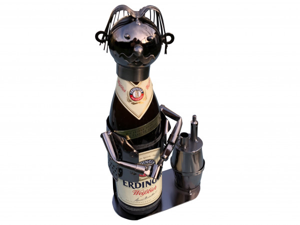 Bierflaschenhalter Metall Wirt Dennis Figuren Bierflasche Deko 0,5l