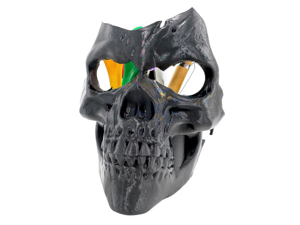 eXODA Schreibtischorganizer Stifthalter Totenkopf Gothic Schädel