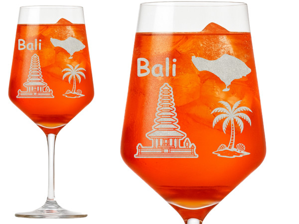 Valhalla Weinglas Insel Bali Details Elegantes Weinglas von Exoda für Weinliebhaber mit präziser Gravur perfektioniert für stilvolle Abende ideal für Rotwein und Rosé