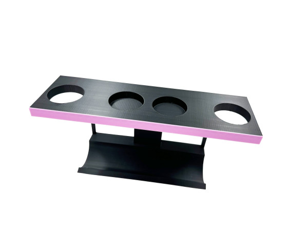 eXODA Wandhalterung für Shark Flex Style Haartrockner Zubehör in Pink geeignet für Haartrockner 30 bis 50 mm Durchmesser inklusive Montagematerial und Zubehöröffnungen
