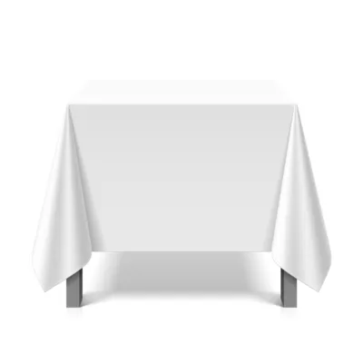 eXODA Tischdecke abwaschbar eckig Deko weiß 180x220cm wasserdicht zuschneidbar