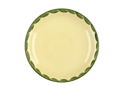 Zeller Keramik Hahn und Henne Cappuccino Untertasse 16 cm