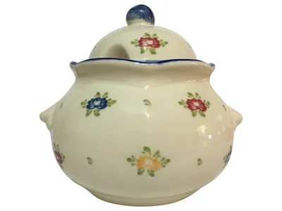 Zeller Keramik Petite Rose Zuckerdose Geleedose 0,40 l