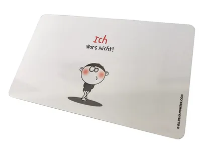 Frühstücksbrettchen mit Spurch Ich wars nicht von Gilde