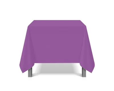 Tischdecke abwaschbar eckig Deko Vinyl lila zuschneidbar wasserdicht 0,2 mm vielseitig