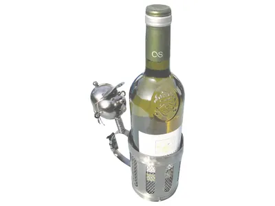 Weinflaschenhalter Felix Metall Figuren Design Deko