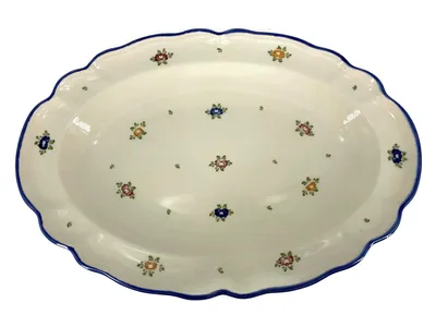 Zeller Keramik Petite Rose Platte oval 28 cm