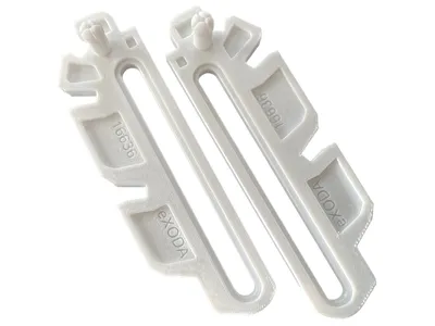 eXODA 2x Kippschere Set für MEA Kellerfenster 41 A 290 41 A 291 robuste Konstruktion Weiß