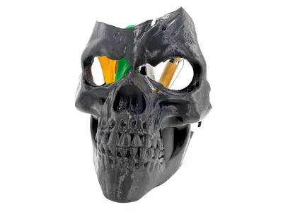 Schreibtischorganizer Stifthalter Totenkopf Gothic Schädel 3D Design für Büro