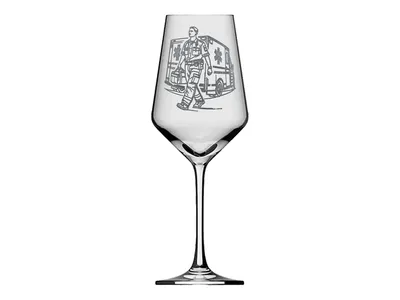 Weinglas Notfallsanitäter elegant spülmaschinenfest Made in Germany Geschenkidee