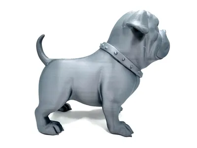 Bulldogge stehende Figur 25 cm Statue Figur Skulptur groß