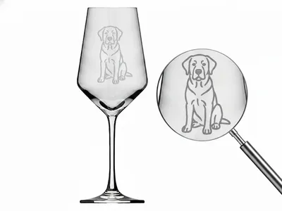 Weinglas Labrador für stilvolles Genießen spülmaschinenfest 350 ml Füllmenge
