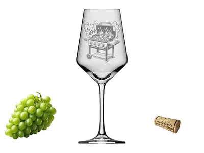 Weinglas 350 ml für Grillpartys und gesellige Abende elegantes spülmaschinenfestes Design