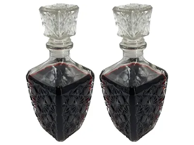 eXODA Karaffen Set Whisky aus Glas mit Deckel für Wein und Wasser elegantes Design
