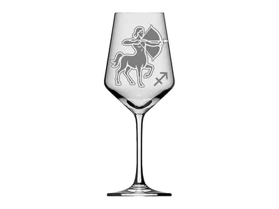 Weinglas Sternzeichen Schütze 350ml spülmaschinenfest elegantes Design für Weinliebhaber