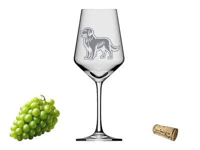 Weinglas mit Gravur spülmaschinenfest Golden Retriever - stilvolles Accessoire für Weinliebhaber