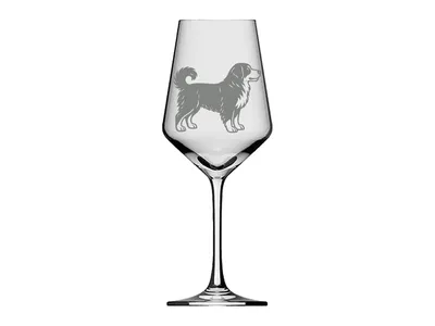 Weinglas mit Berner Sennenhund Gravur spülmaschinenfest ideal für Weinliebhaber und Fans