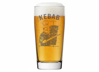 Bierglas Gravur Döner 500ml spülmaschinenfest Valhalla für besondere Abende