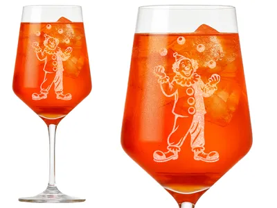 1x Weinglas Clown 350ml spülmaschinenfest für stilvolle Genussmomente