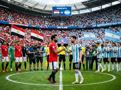Spannendes WM-Achtelfinale: Salah trifft auf Messi