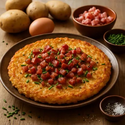 Deftiger Kartoffelpfannkuchen