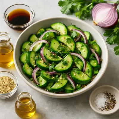 Asiatischer Gurkensalat