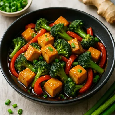 Wok-Gemüse mit Tofu