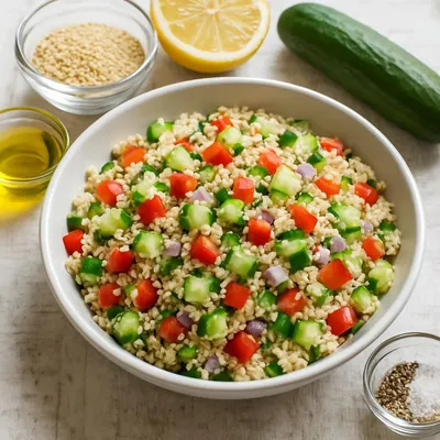 Quinoa-Salat mit Gemüse