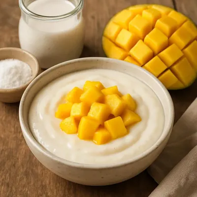 Mango-Kokos-Pudding