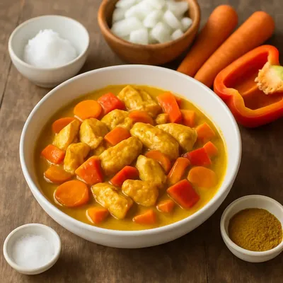 Hähnchen-Gemüse-Curry
