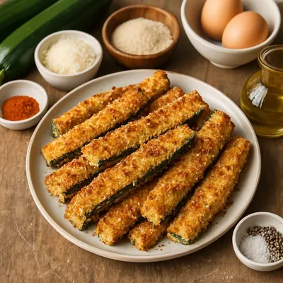 Gebackene Zucchini mit Parmesan