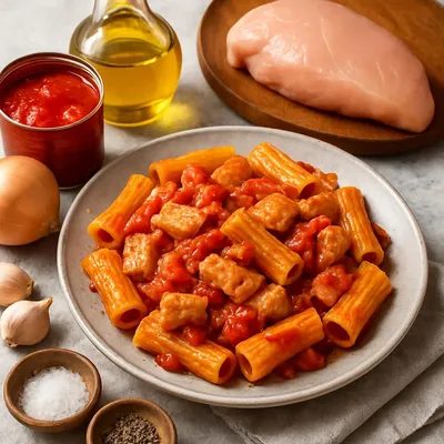 Hähnchen Rigatoni