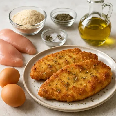 Mediterranes Hähnchengeschnitzel