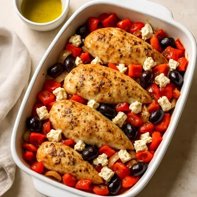 Mediterraner Hähnchenauflauf